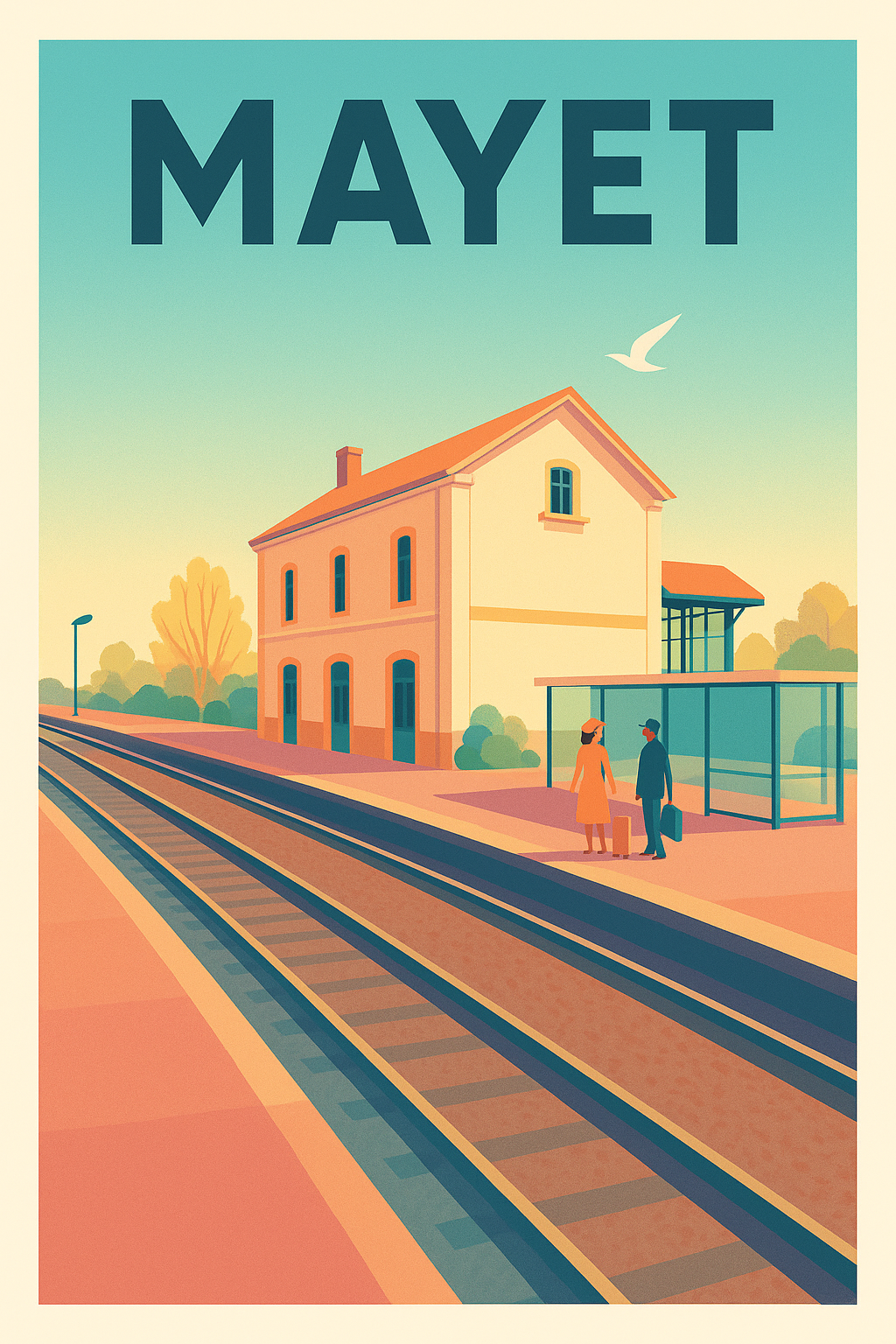 Affiche de Mayet - Escale au charme vintage de la gare
