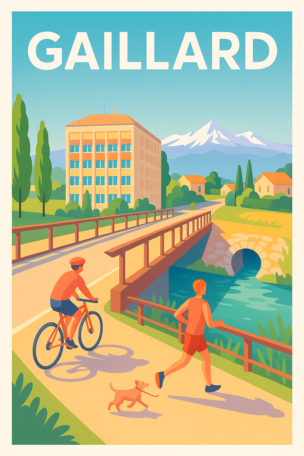 Affiche de Gaillard - Escapade nature et sport au pied des montagnes