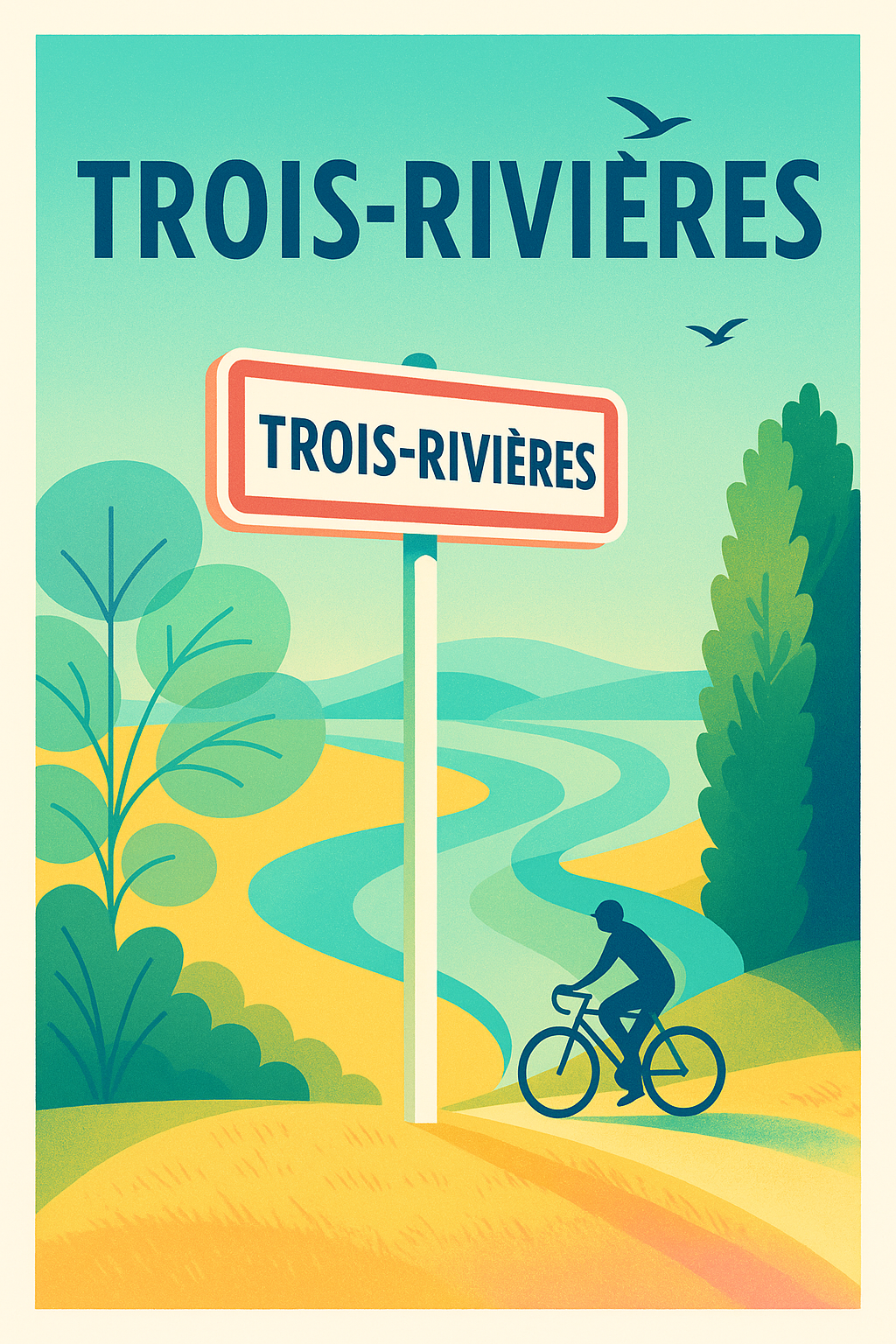 Affiche de Trois-Rivières - Escapade nature et douceur de vivre