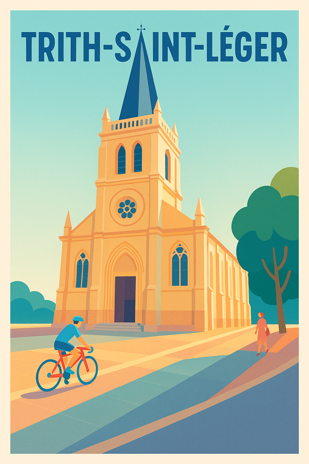 Affiche de Trith-Saint-Léger - L'élégance de l'architecture locale