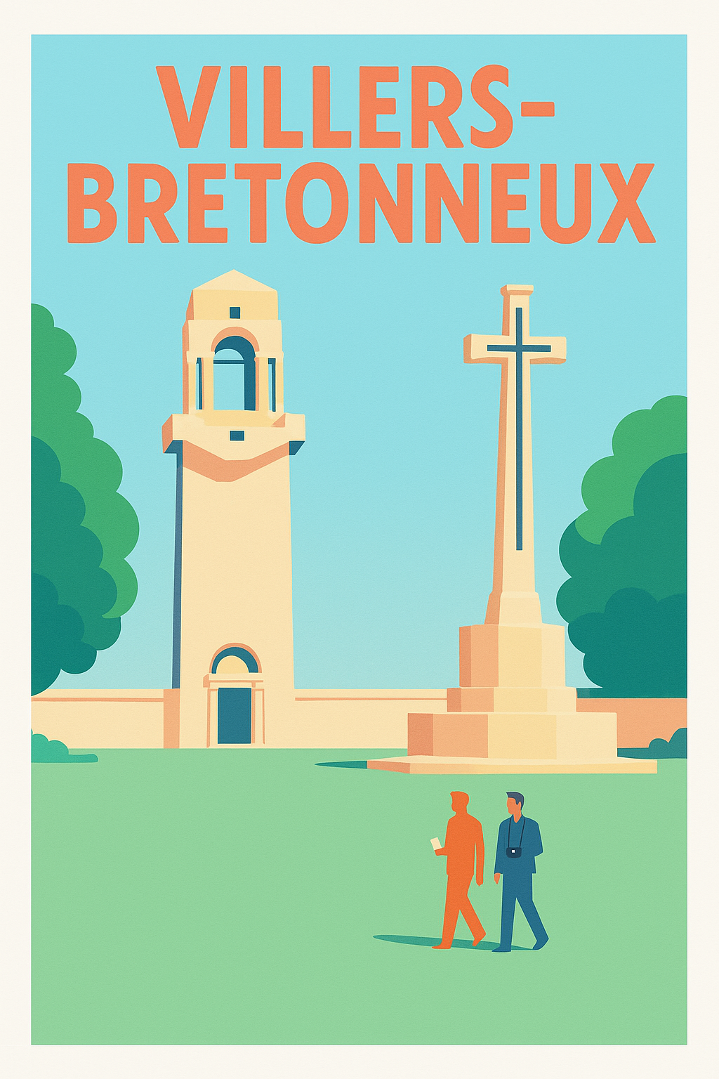 Affiche de Villers-Bretonneux - Un hommage historique en poster