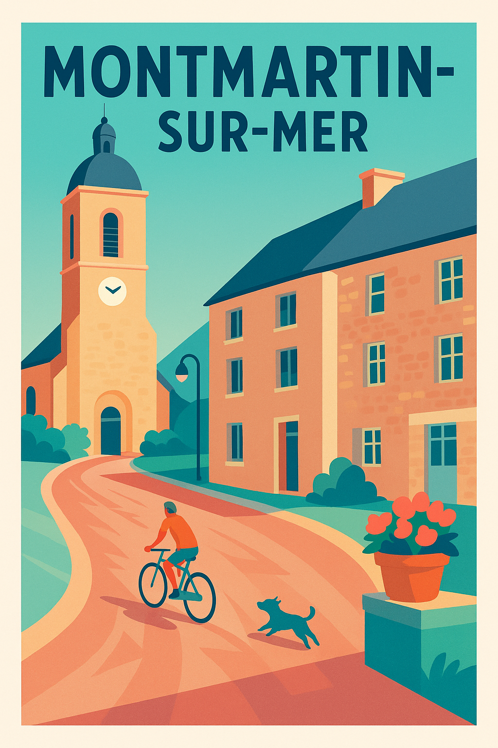 Affiche de Montmartin-sur-Mer - Charme authentique en bord de mer