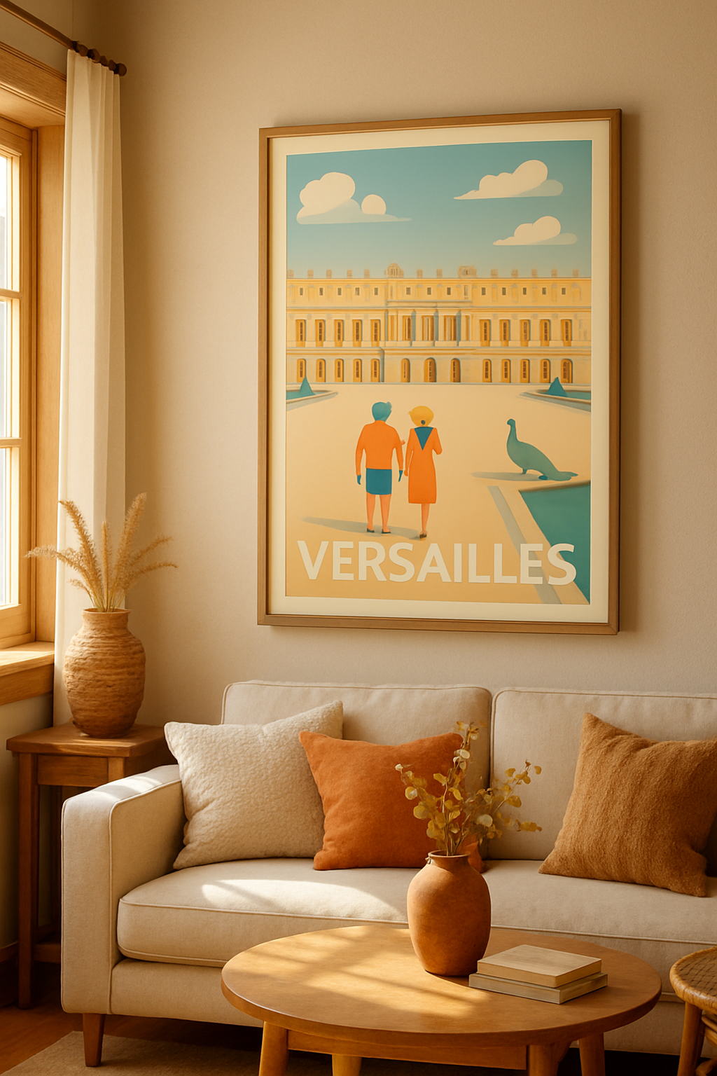 Mise en situation Affiche de Versailles - Promenade romantique au Château