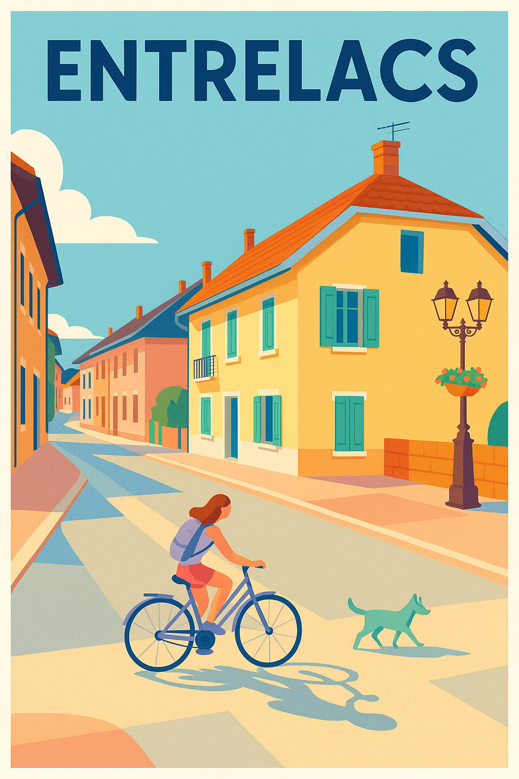 Affiche de Entrelacs - L'élégance paisible d'une rue d'été