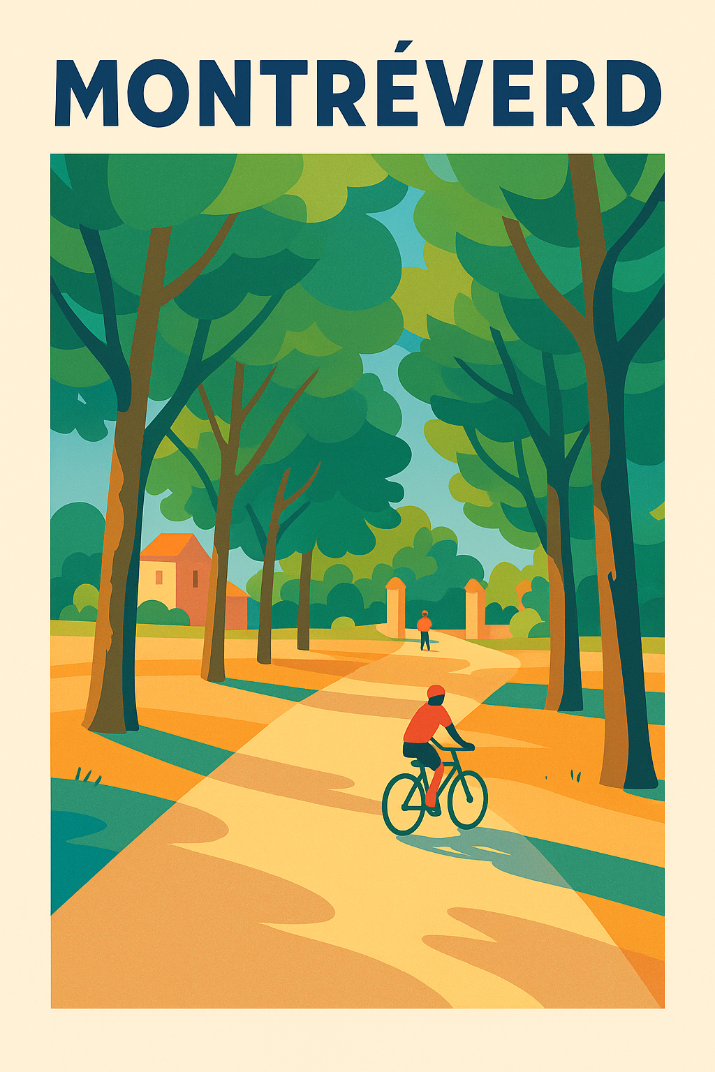 Affiche de Montréverd - Échappée nature à vélo