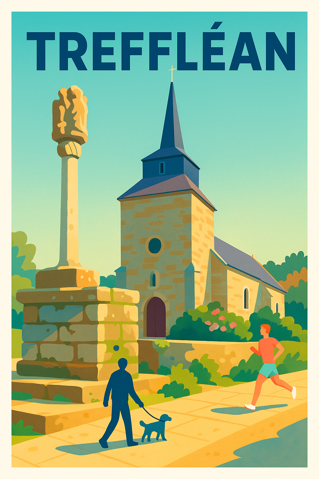 Affiche de Treffléan - Charme et sérénité en bord de chemin
