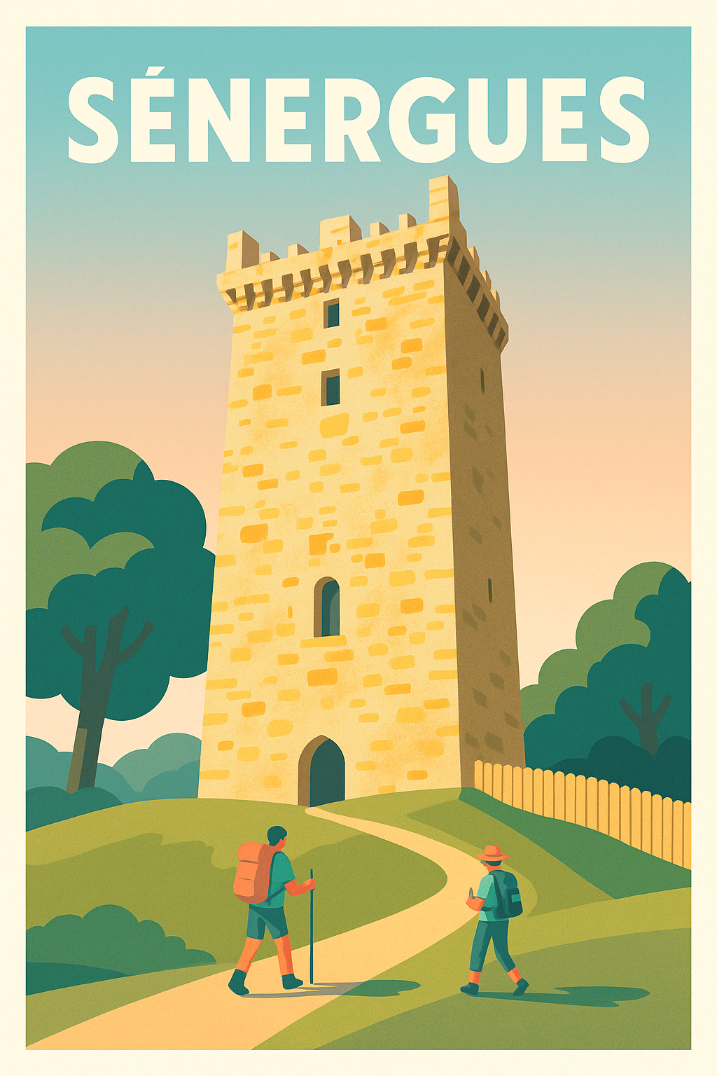 Affiche SÉNERGUES — Plongée au cœur de l'histoire médiévale · poster d'art de SÉNERGUES