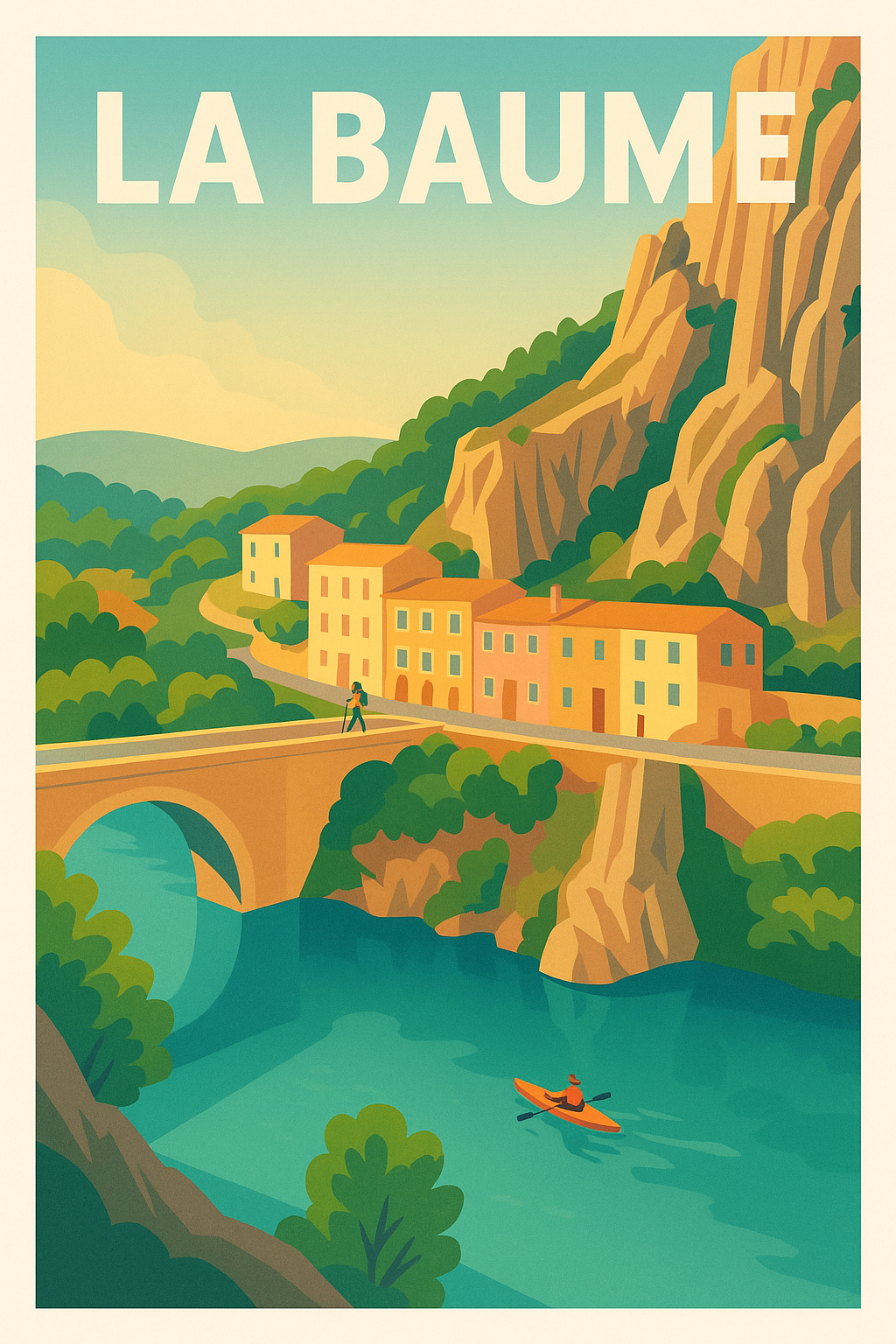 Affiche La Baume — Évasion au cœur de la nature · poster d'art de La Baume