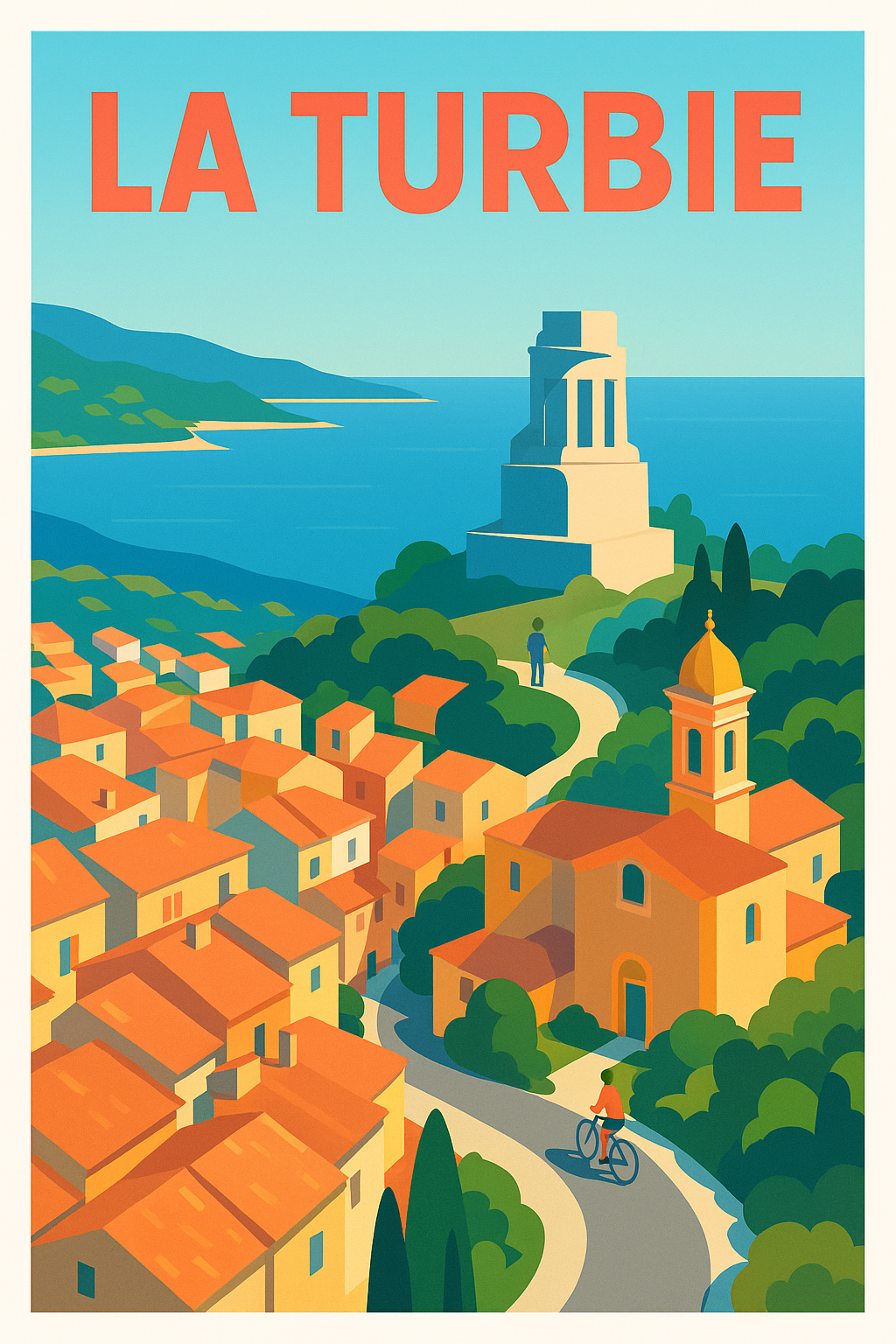 Affiche de La Turbie - Escapade méditerranéenne ensoleillée