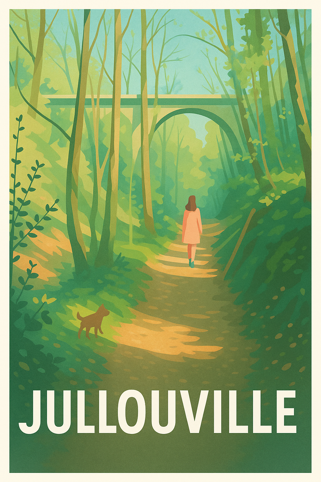 Affiche de Jullouville - Évasion bucolique en bord de mer