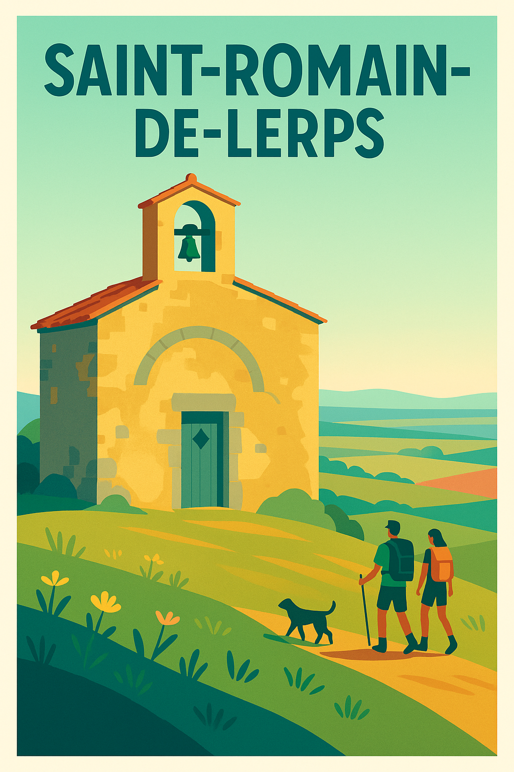 Affiche de Saint-Romain-de-Lerps - Escapade bucolique et nature préservée
