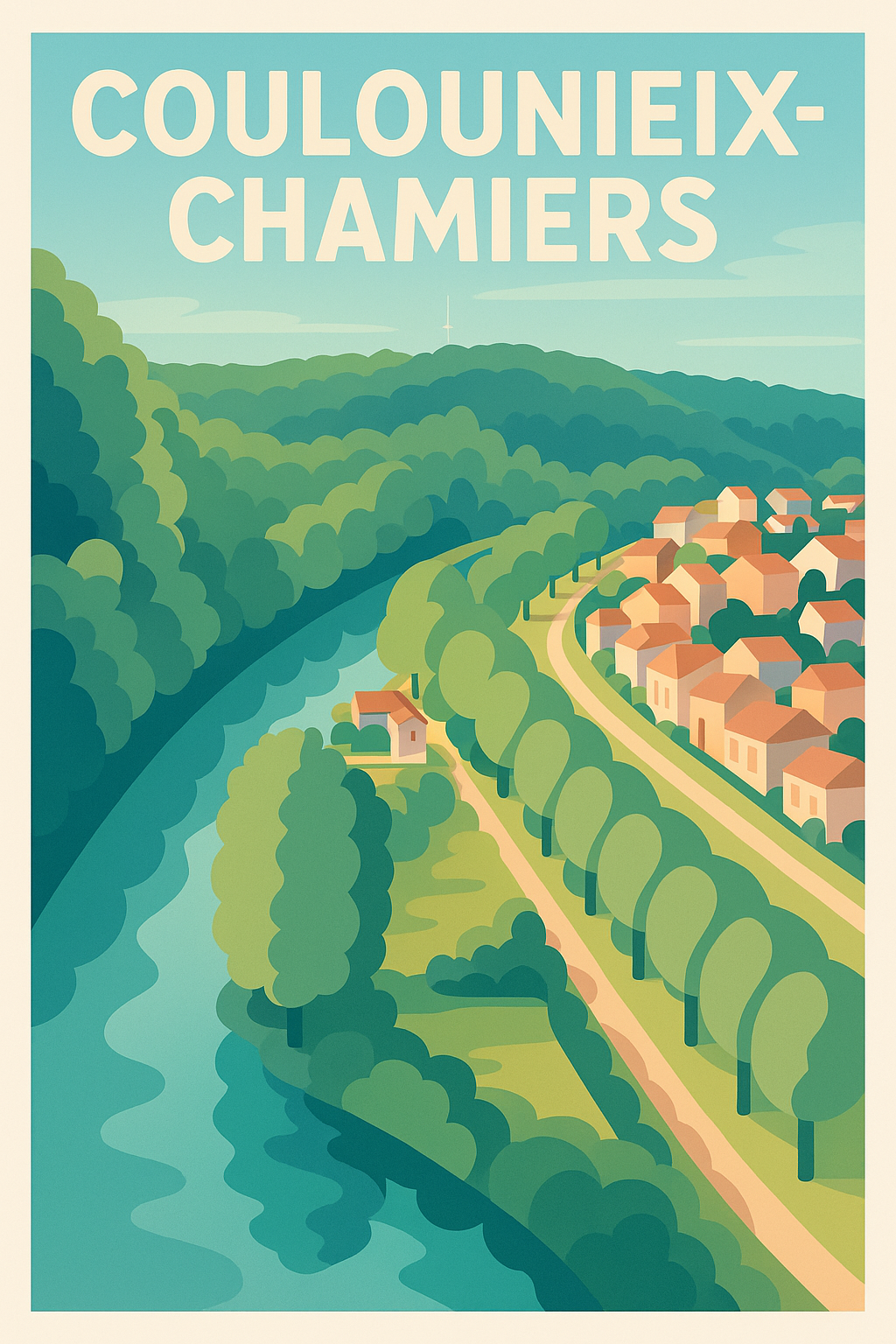 Affiche de Coulounieix-Chamiers - Une invitation à la nature paisible