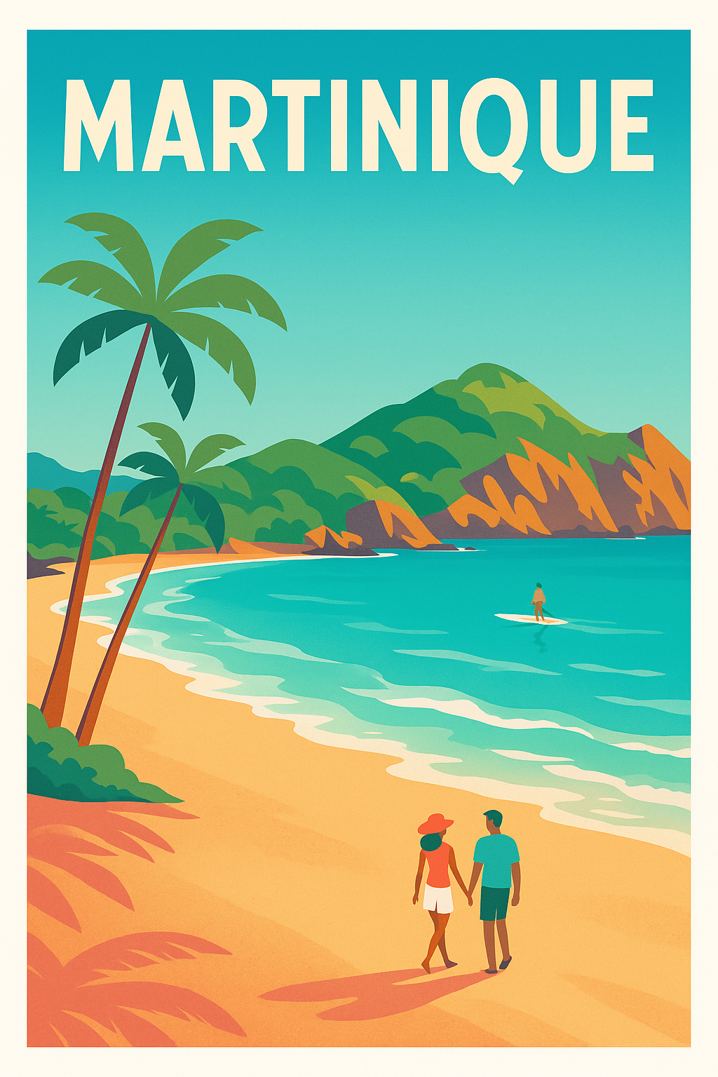 Affiche de Martinique - Évasion tropicale et douceur de vivre