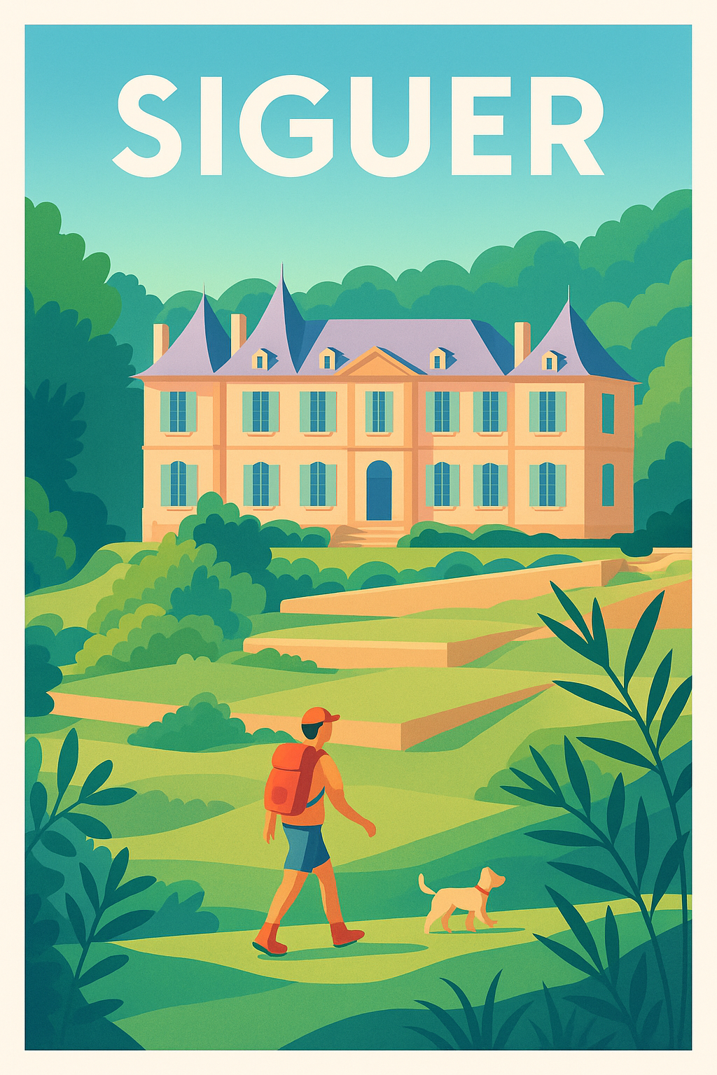 Affiche Siguer — Escapade bucolique au cœur de la nature · poster d'art de Siguer