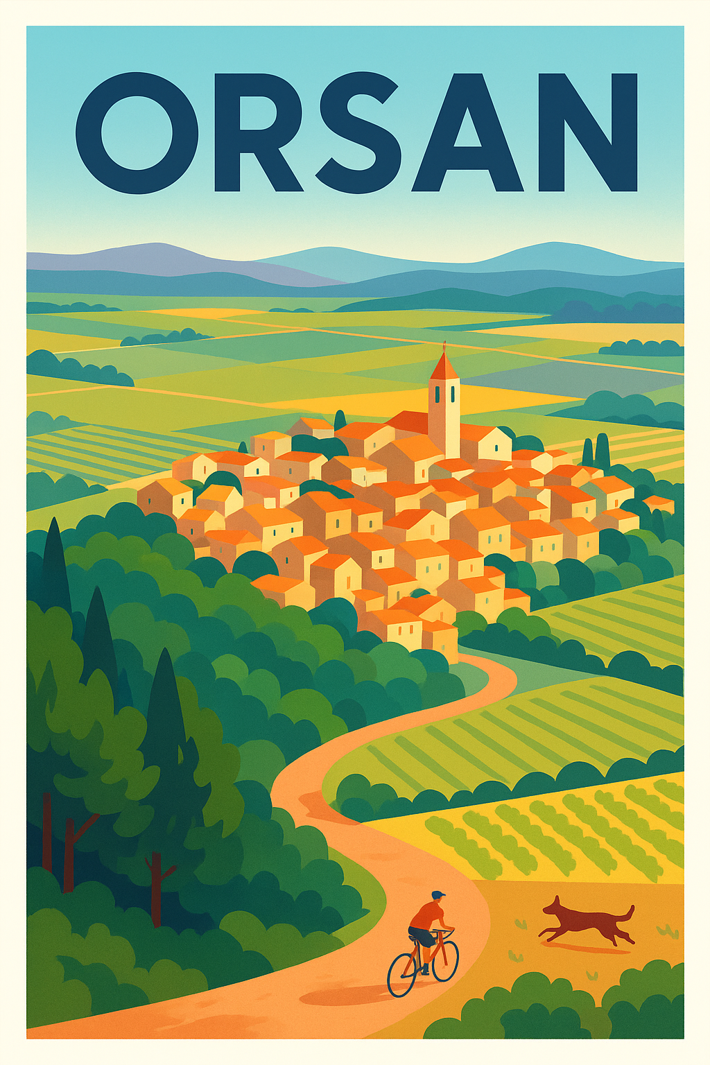 Affiche de Orsan - Charme authentique et nature préservée