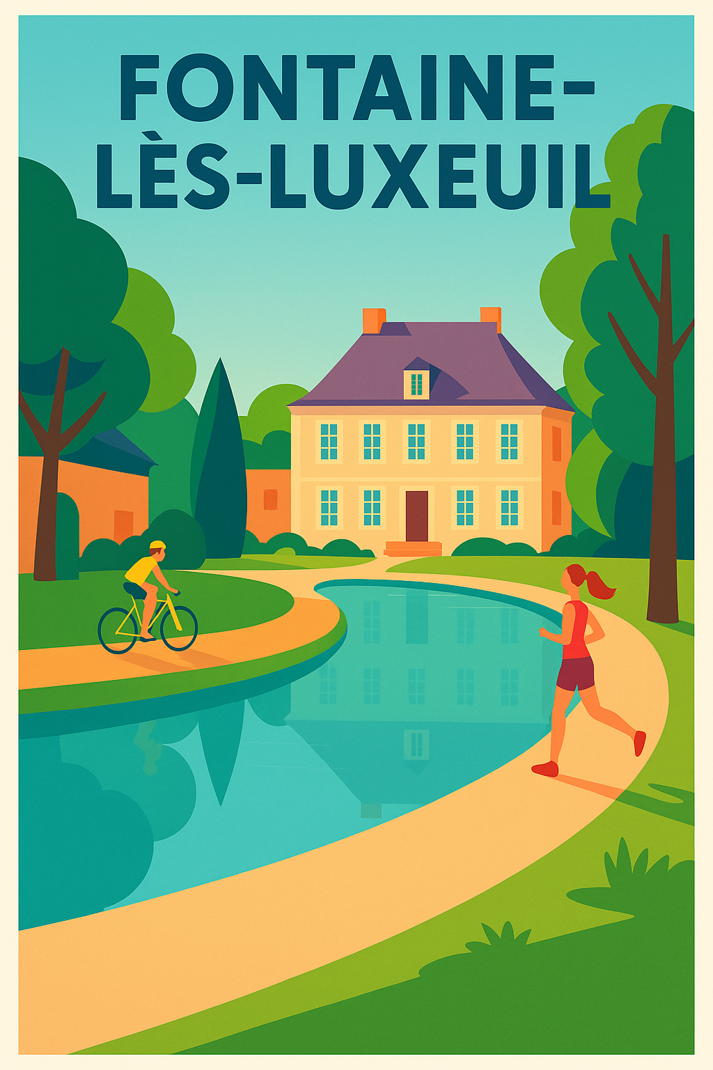 Affiche de Fontaine-lès-Luxeuil - L'élégance d'un havre de nature