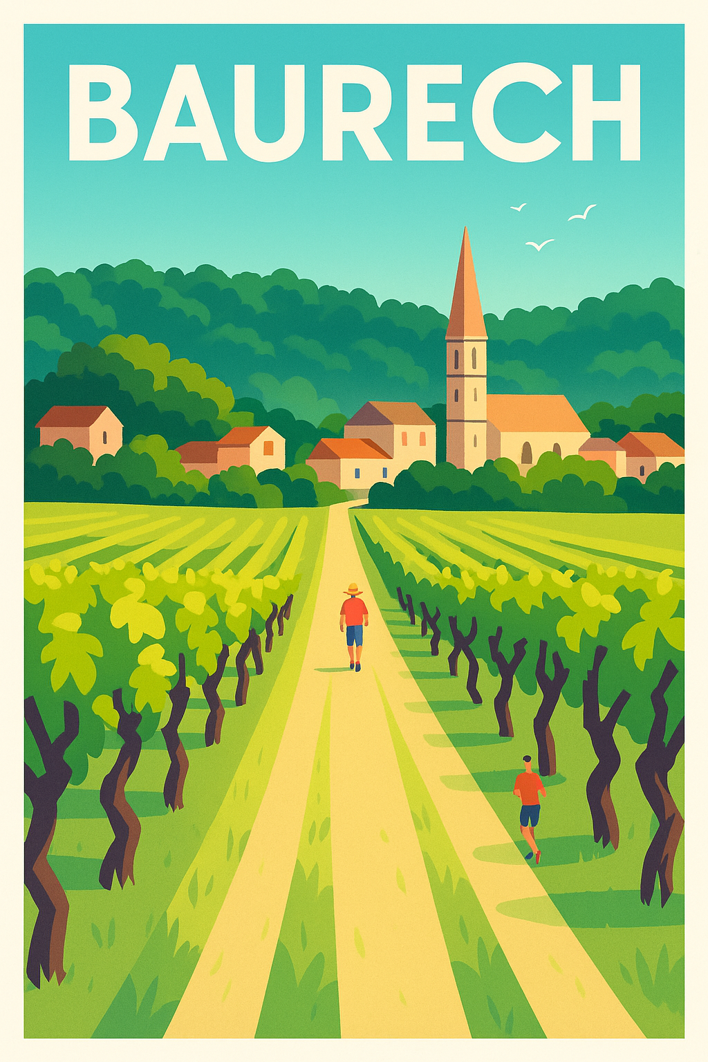 Affiche de Baurech - Promenade au cœur des vignobles