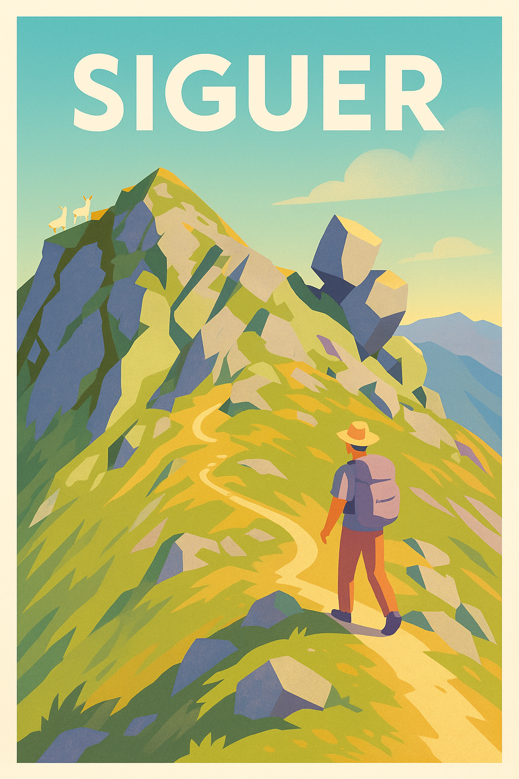 Affiche Siguer — Aventure et nature époustouflante · poster d'art de Siguer
