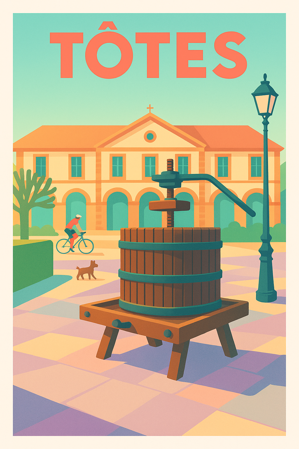 Affiche de Tôtes - Charme et tradition au cœur de la Normandie
