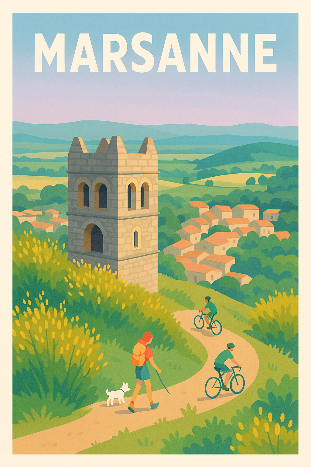 Affiche de Marsanne - Explorez la douceur de la campagne provençale
