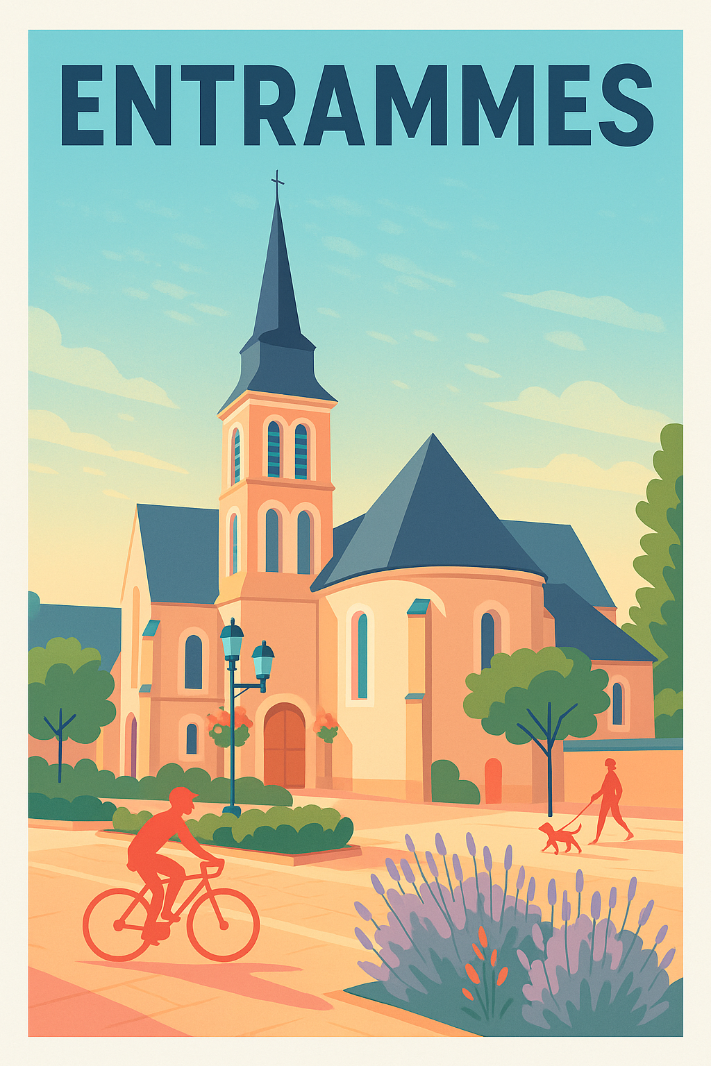 Affiche de Entrammes - Charme et sérénité à l'église du village
