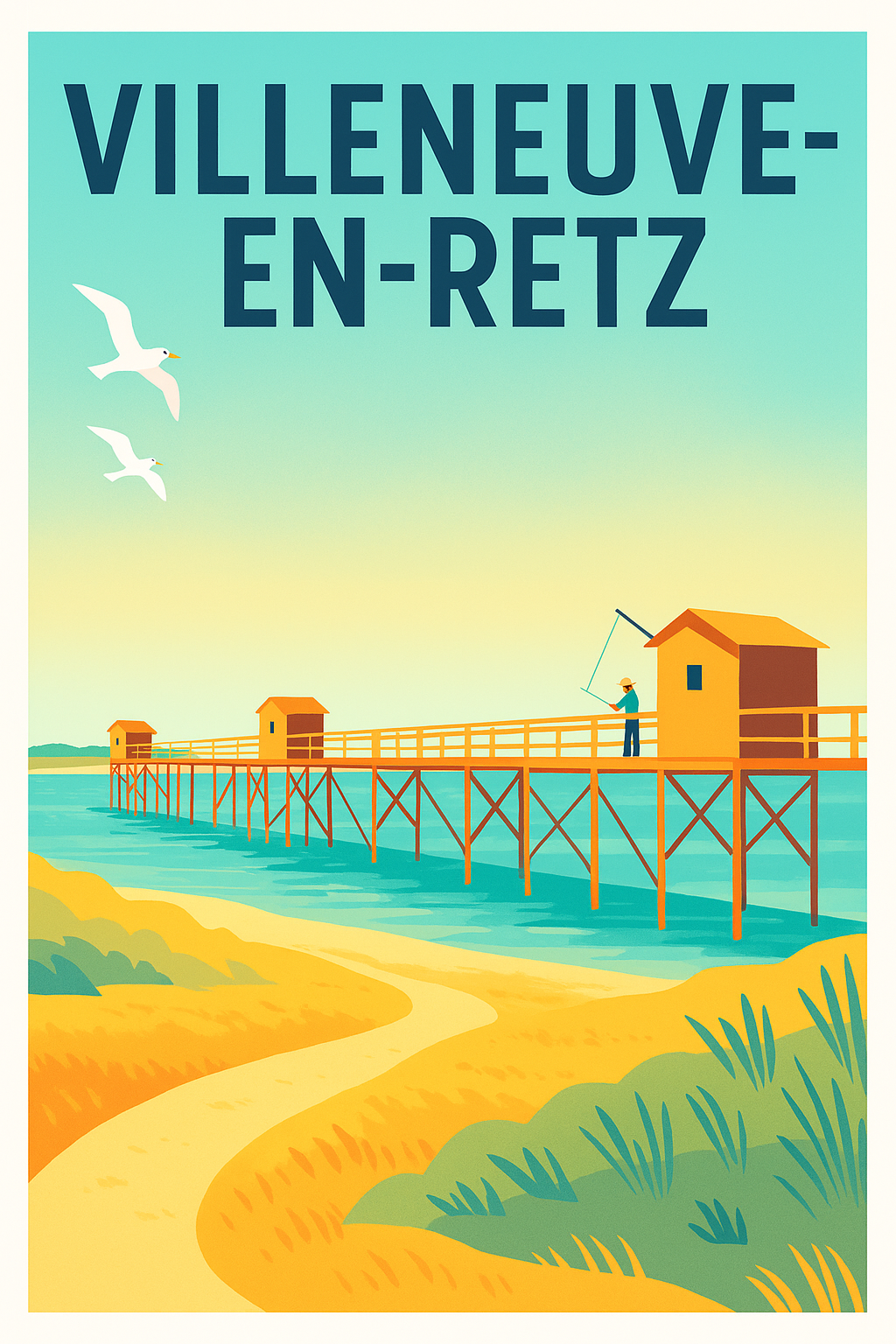 Affiche de Villeneuve-en-Retz - Escapade au bord de l’océan