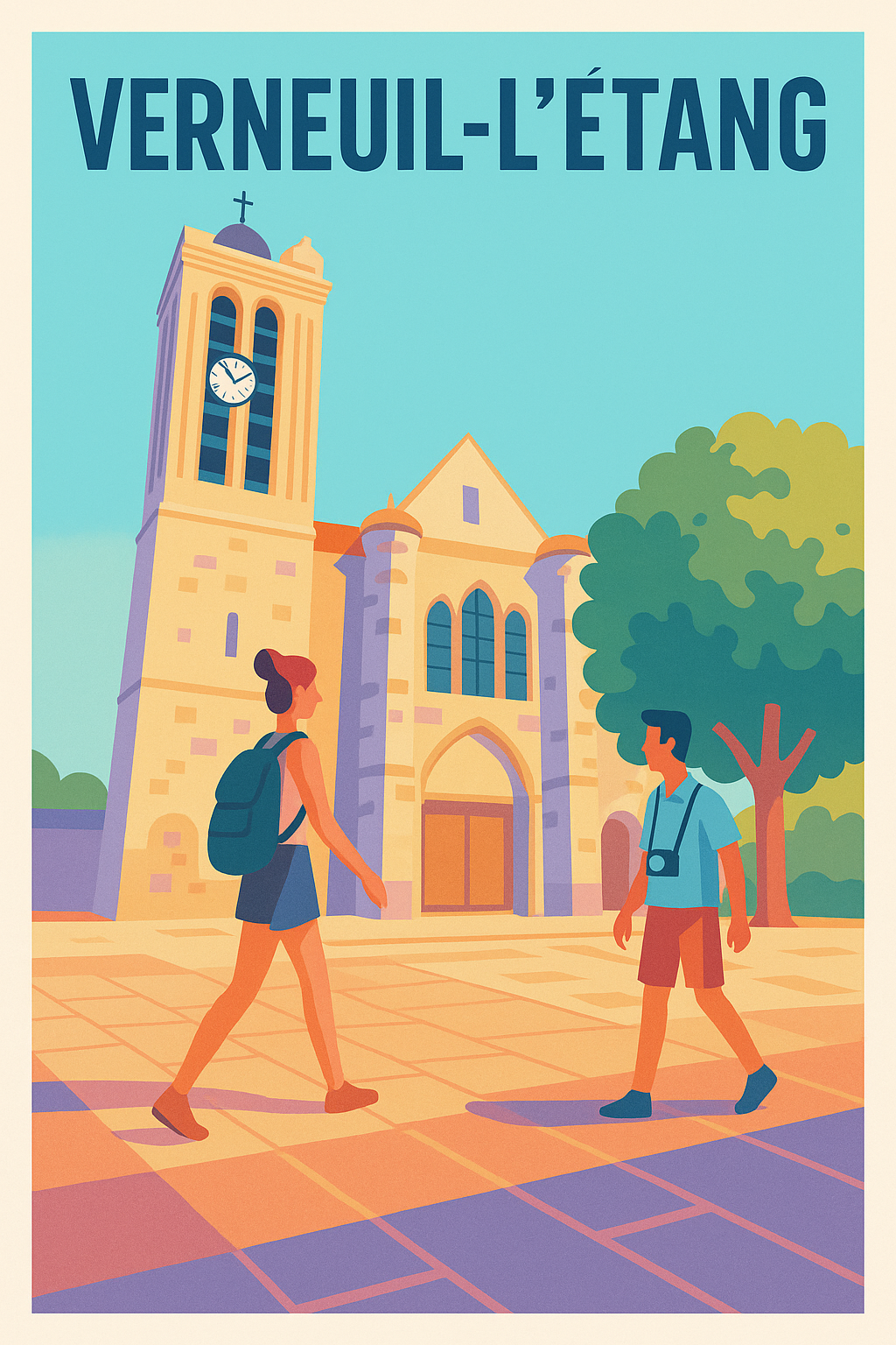 Affiche de Verneuil-l'Étang - Charme et sérénité au cœur du patrimoine