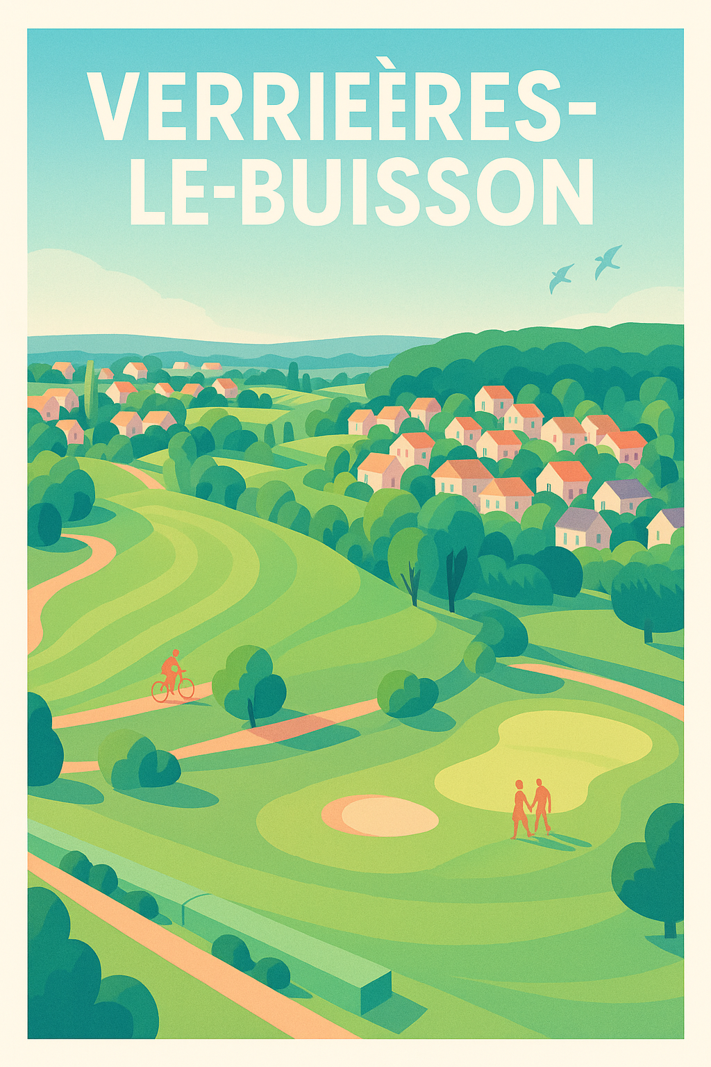 Affiche de Verrières-le-Buisson - Évasion bucolique en Île-de-France