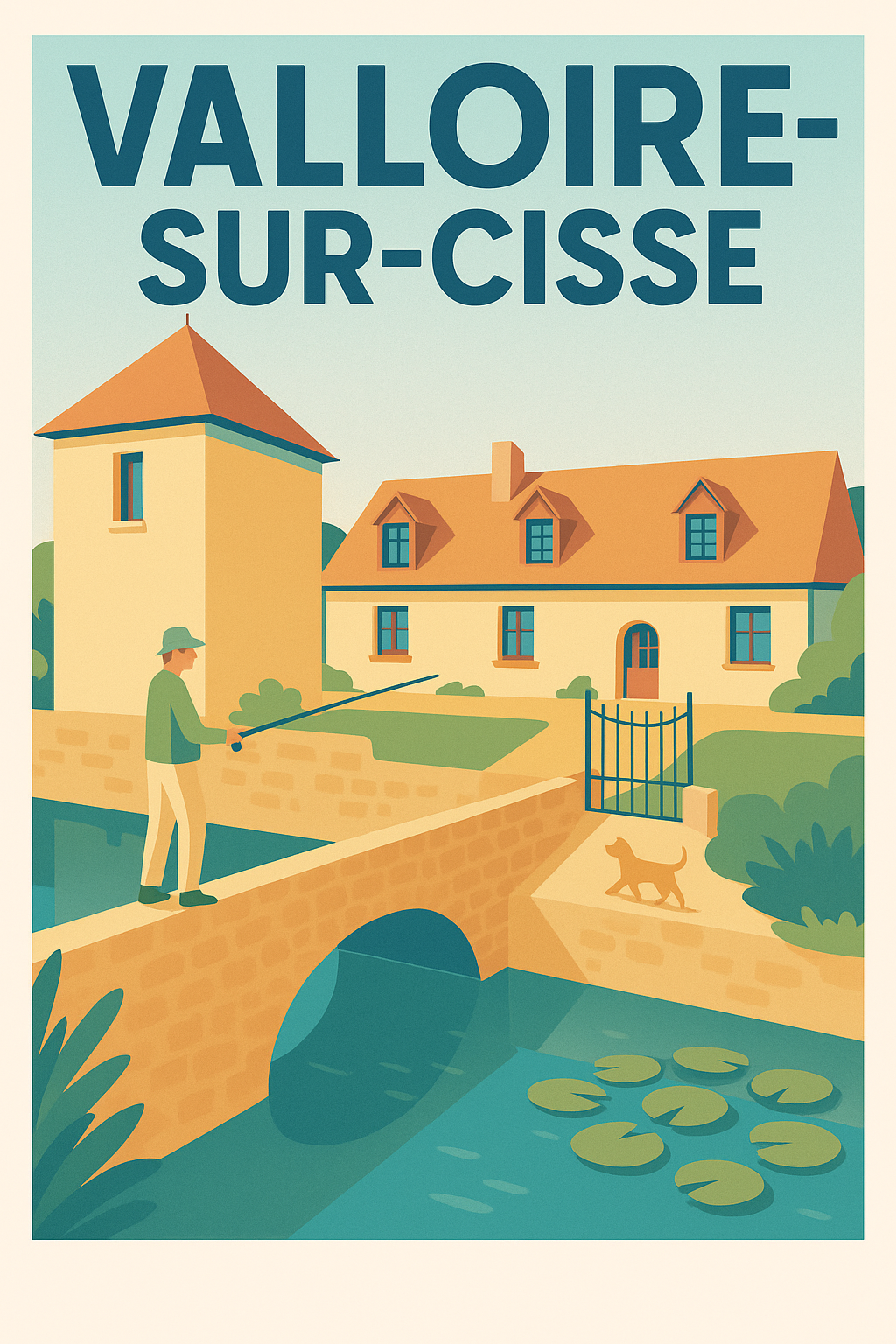 Affiche de Valloire-sur-Cisse - Charme bucolique au fil de l'eau