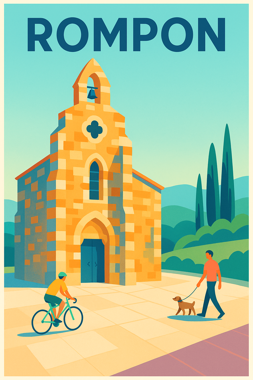 Affiche de Rompon - Charme provençal et douceur de vivre