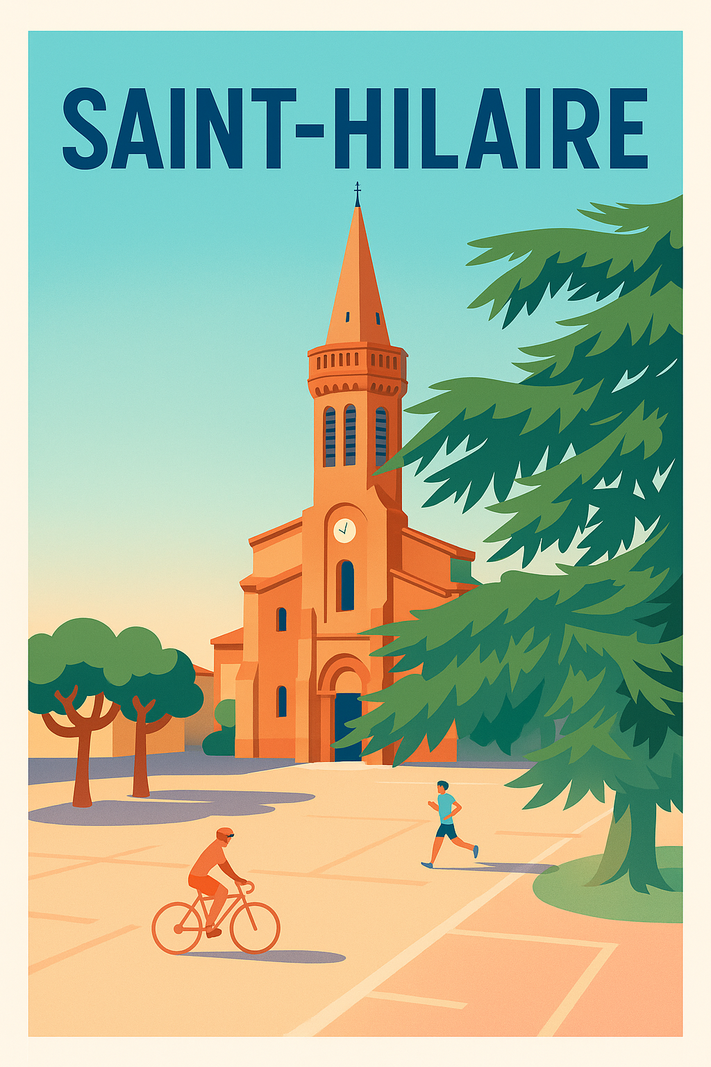 Affiche de Saint-Hilaire - Charme et douceur au cœur du village