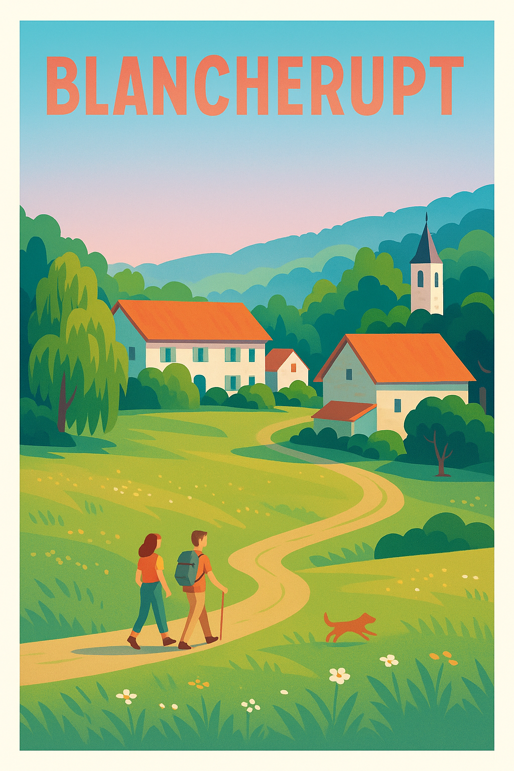 Affiche Blancherupt — Échappée bucolique en Lorraine · poster d'art de Blancherupt