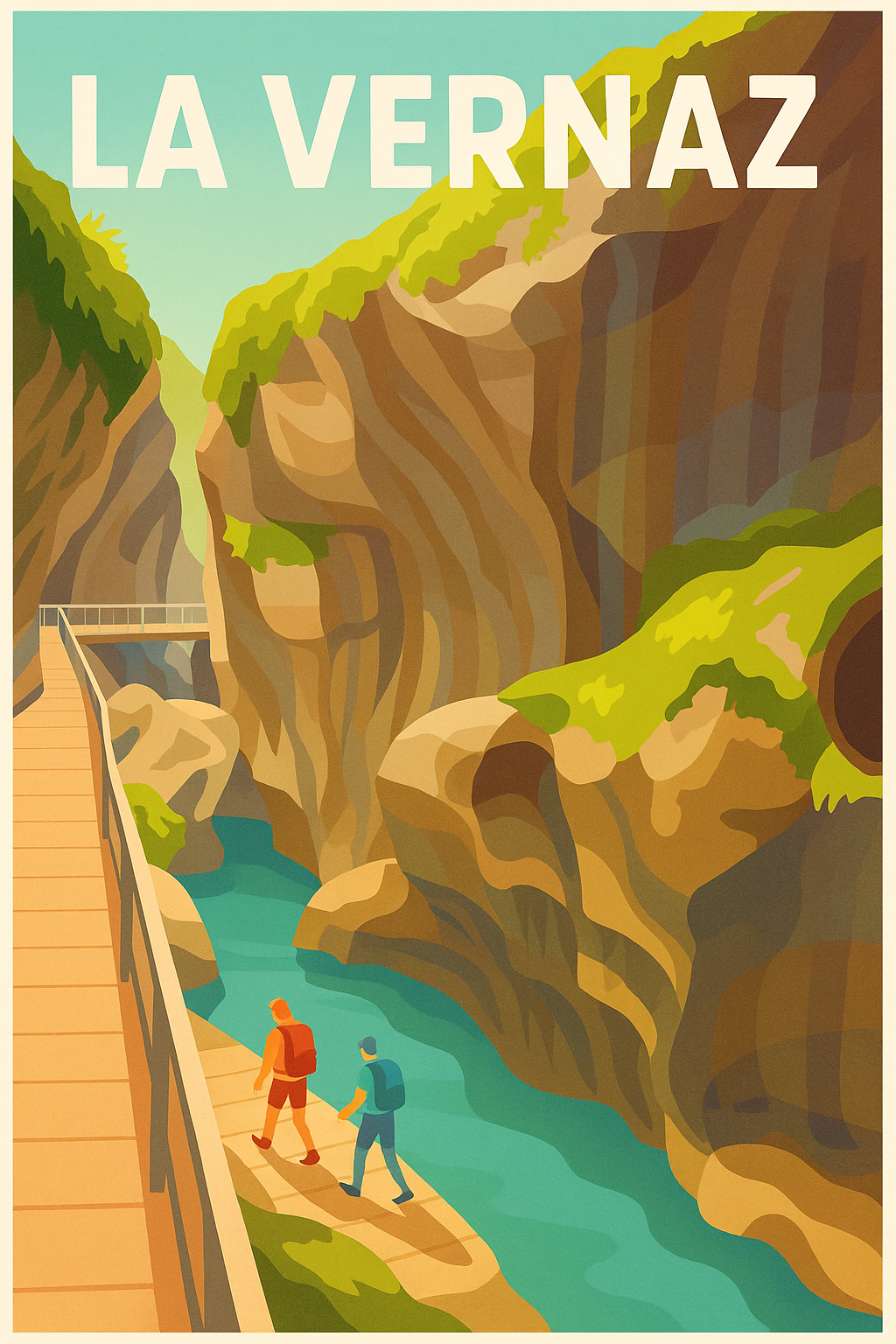 Affiche La Vernaz — Évasion au cœur des gorges sauvages · poster d'art de La Vernaz