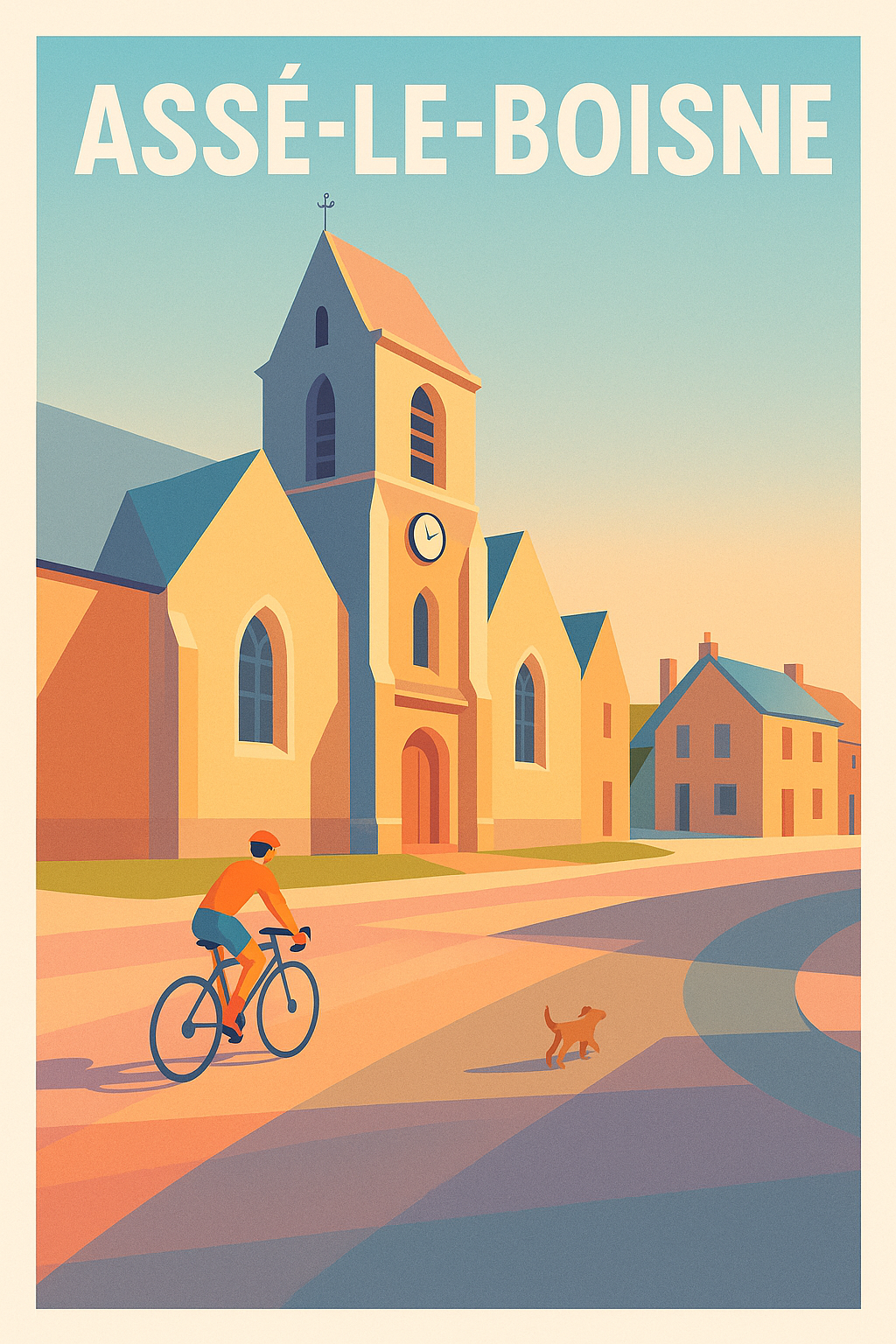 Affiche de Assé-le-Boisne - Charme paisible à vélo