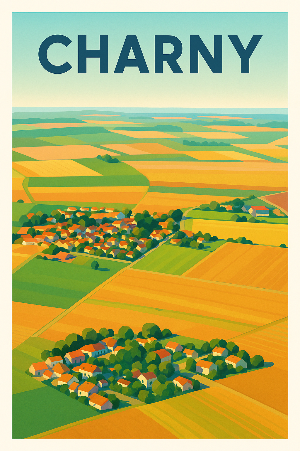 Affiche de Charny - Harmonie champêtre en affiches