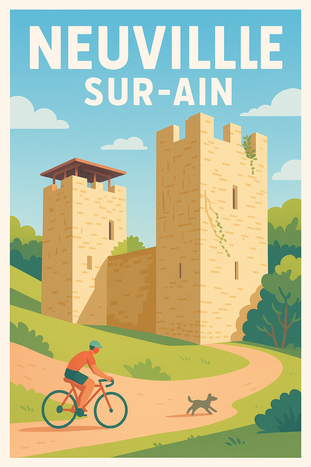Affiche de Neuville-sur-Ain - Évasion et découverte en pleine nature