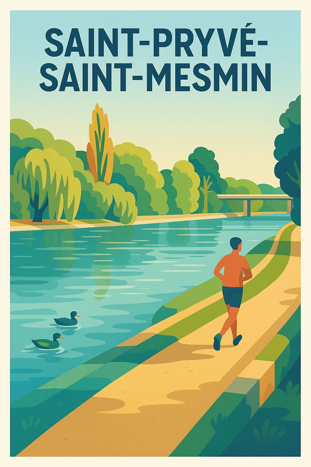 Affiche de Saint-Pryvé-Saint-Mesmin - La Sérénité au Bord de l'Eau