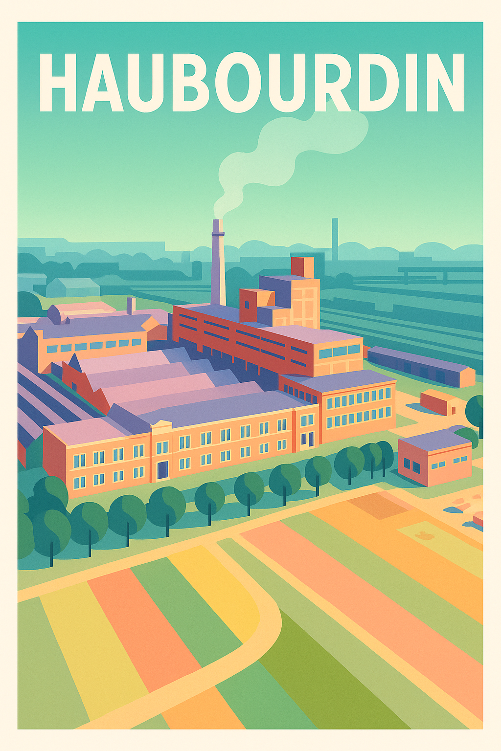 Affiche de Haubourdin - L'âme industrielle en couleurs