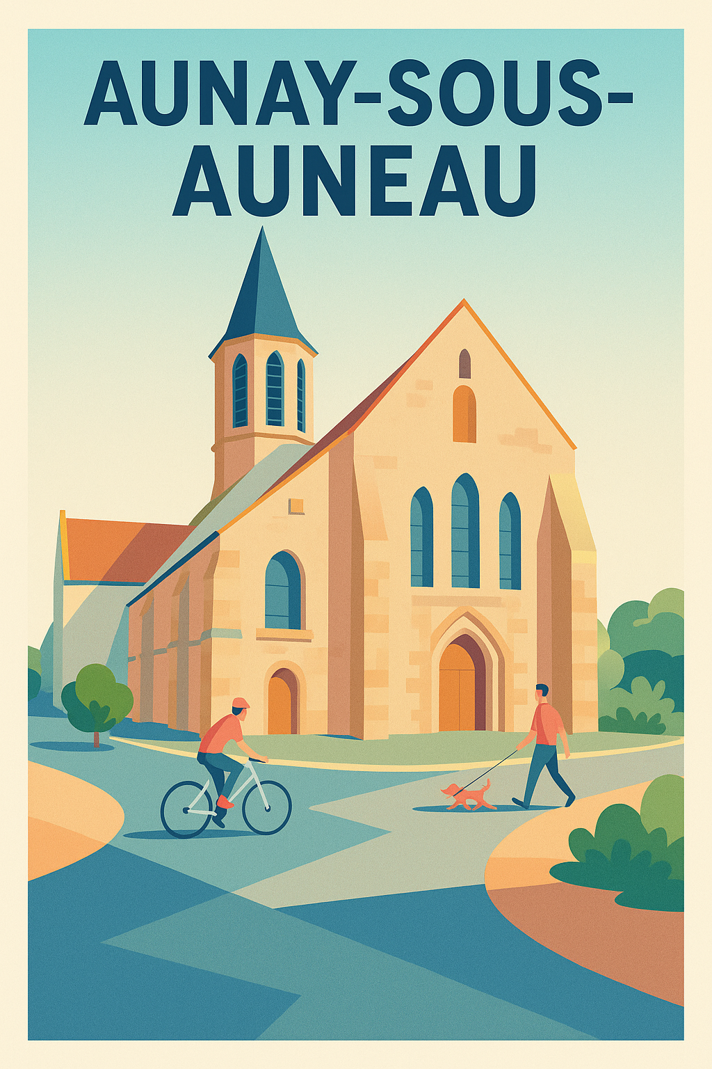 Affiche de Aunay-sous-Auneau - Charme tranquille et patrimoine local