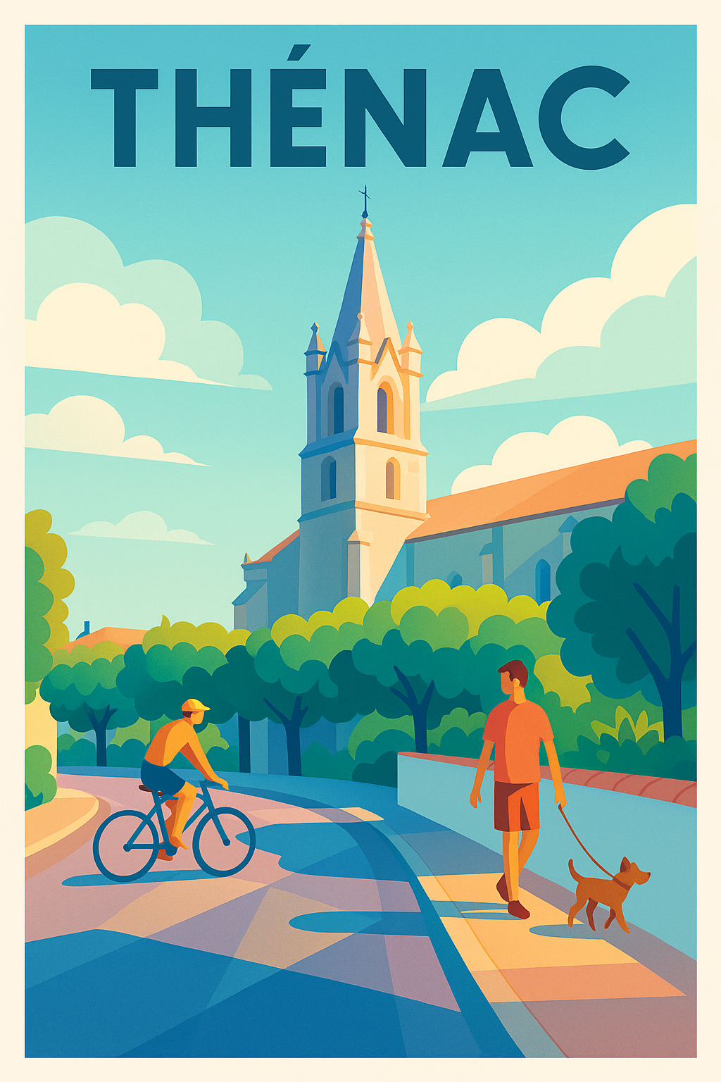 Affiche de Thénac - Douceur de vivre entre nature et patrimoine