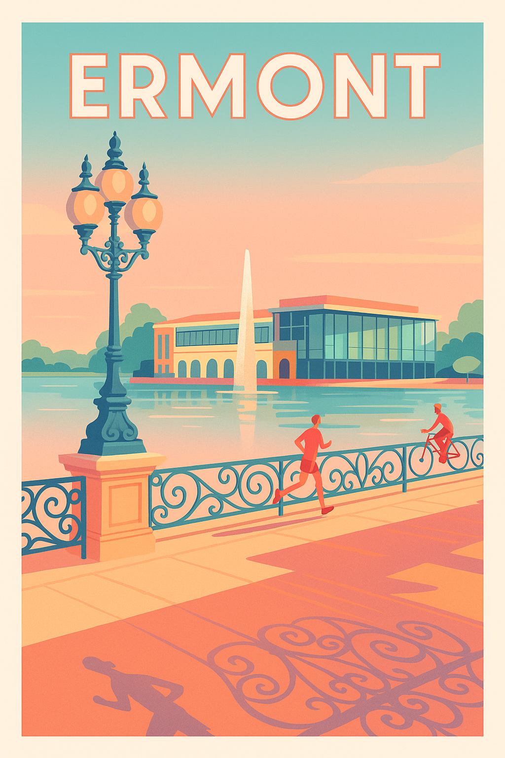 Affiche Ermont — Harmonie au bord de l'eau · poster d'art de Ermont