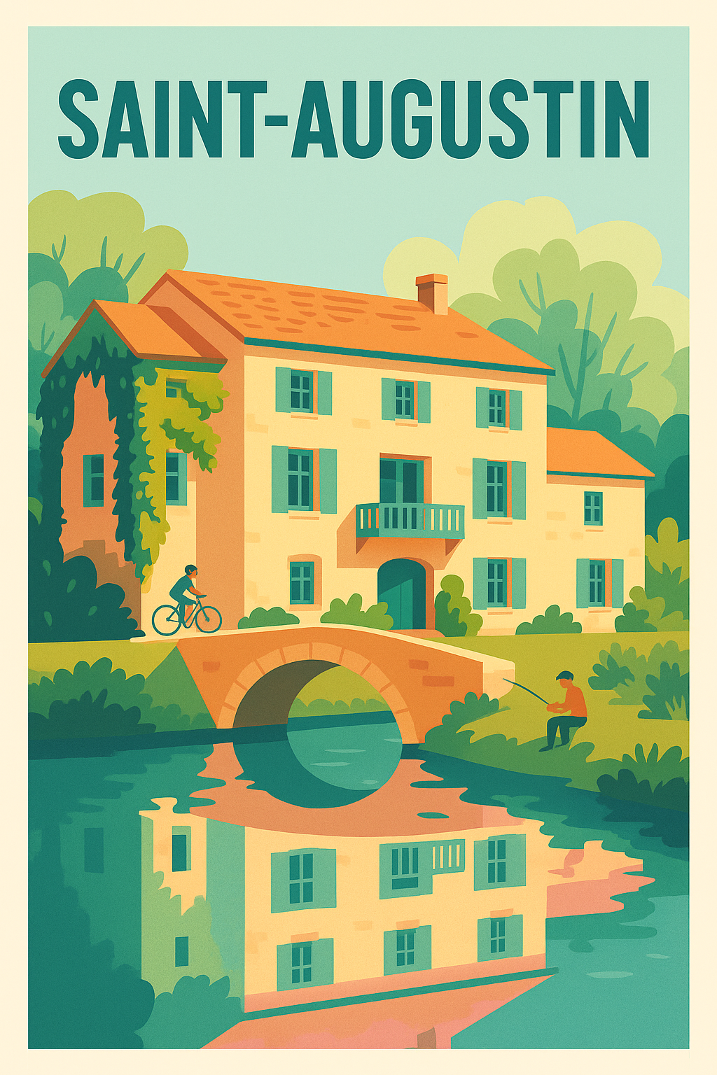 Affiche de Saint-Augustin - Charme bucolique et douceur de vivre