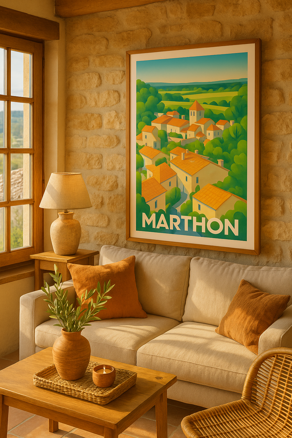 Mise en situation Affiche de Marthon - Charme et sérénité d’un village d’exception