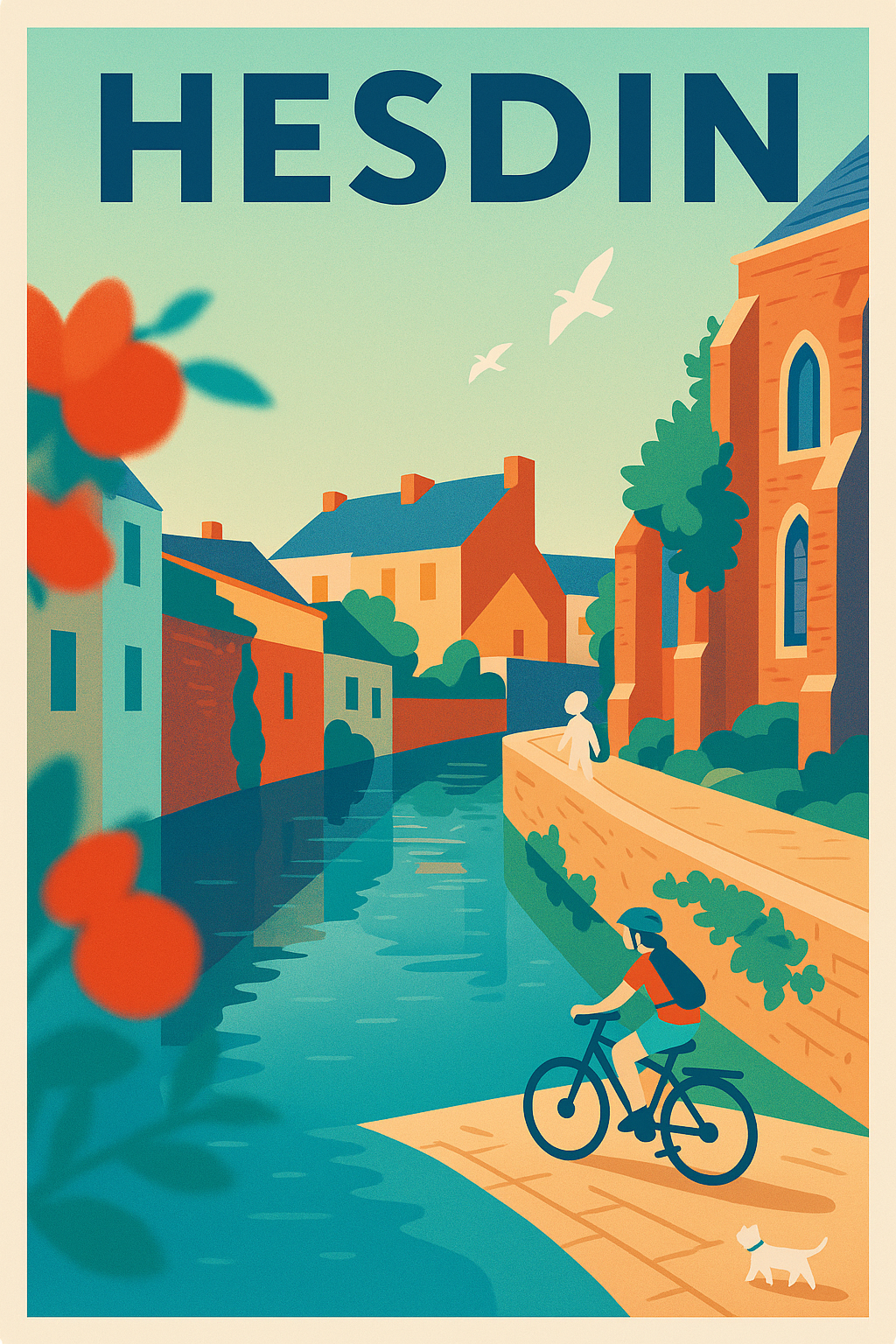 Affiche de Hesdin - Escapade au fil de l'eau