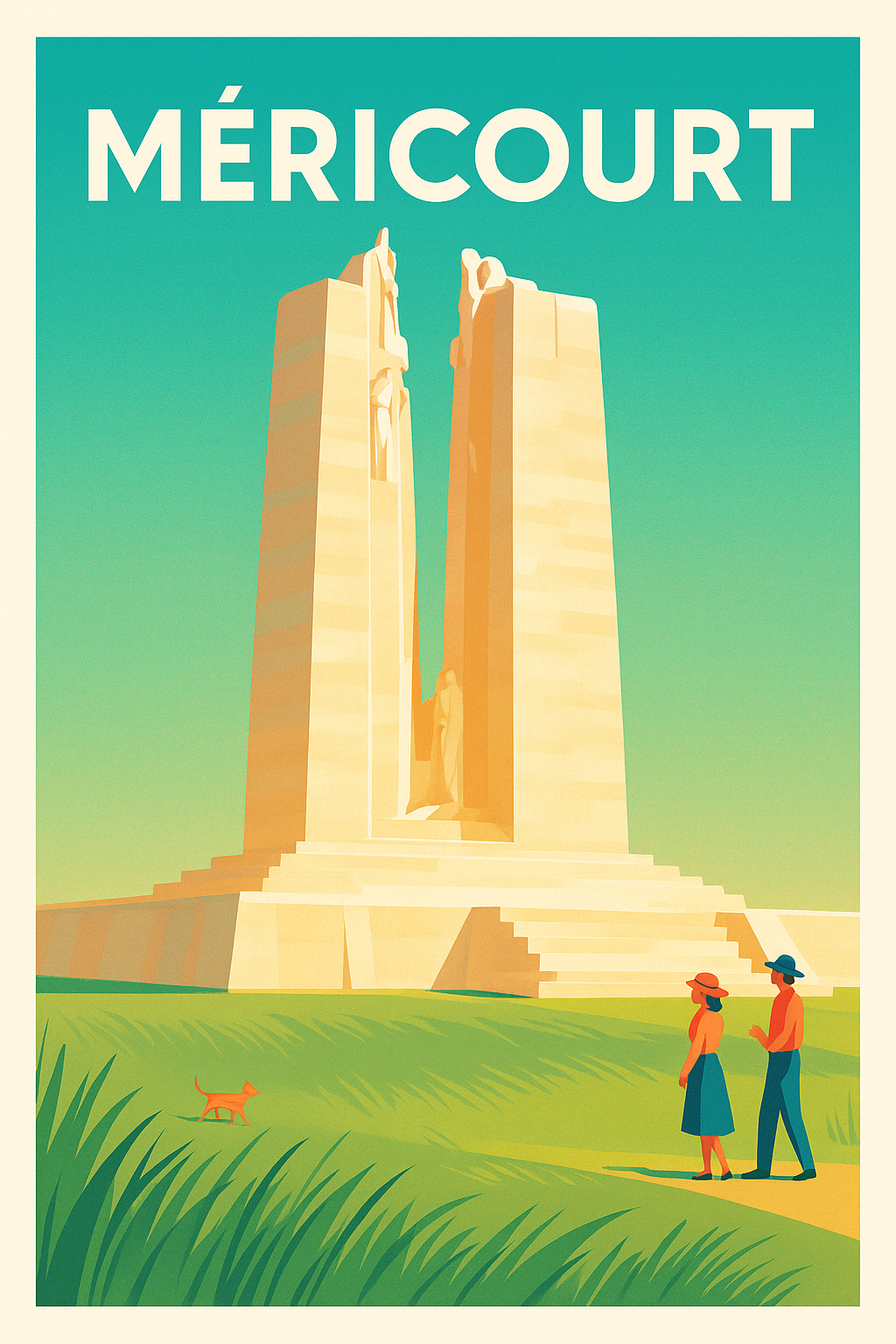 Affiche de Méricourt - Mémorial et sérénité en pleine nature