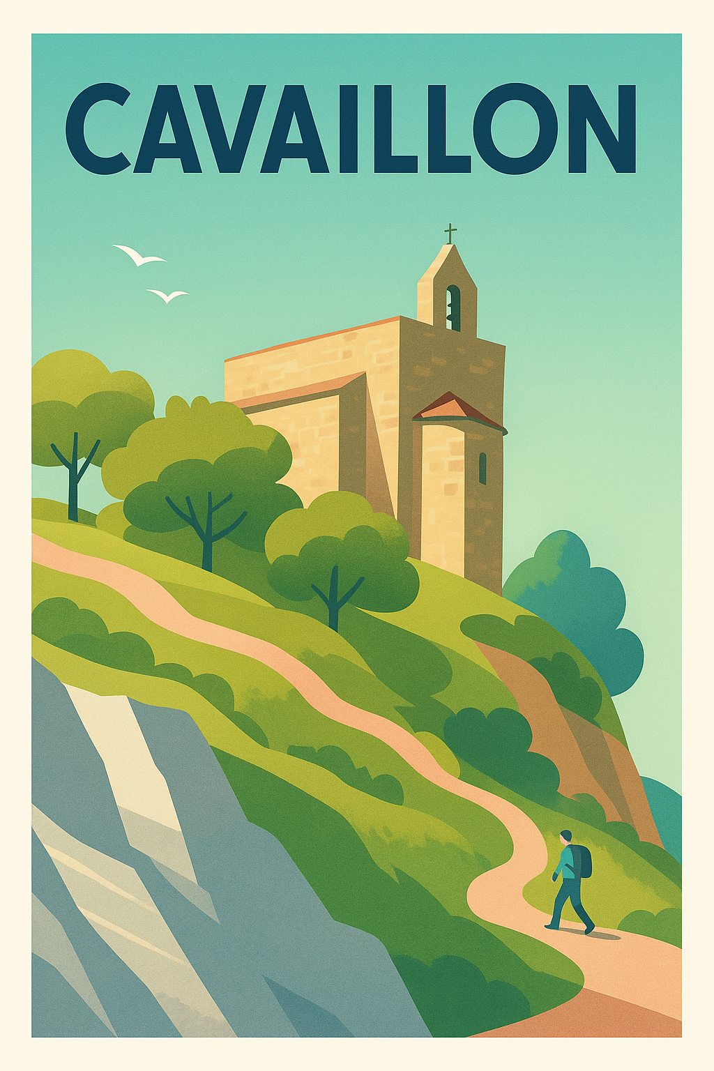 Affiche Cavaillon — Évasion nature au cœur de Provence · poster d'art de Cavaillon