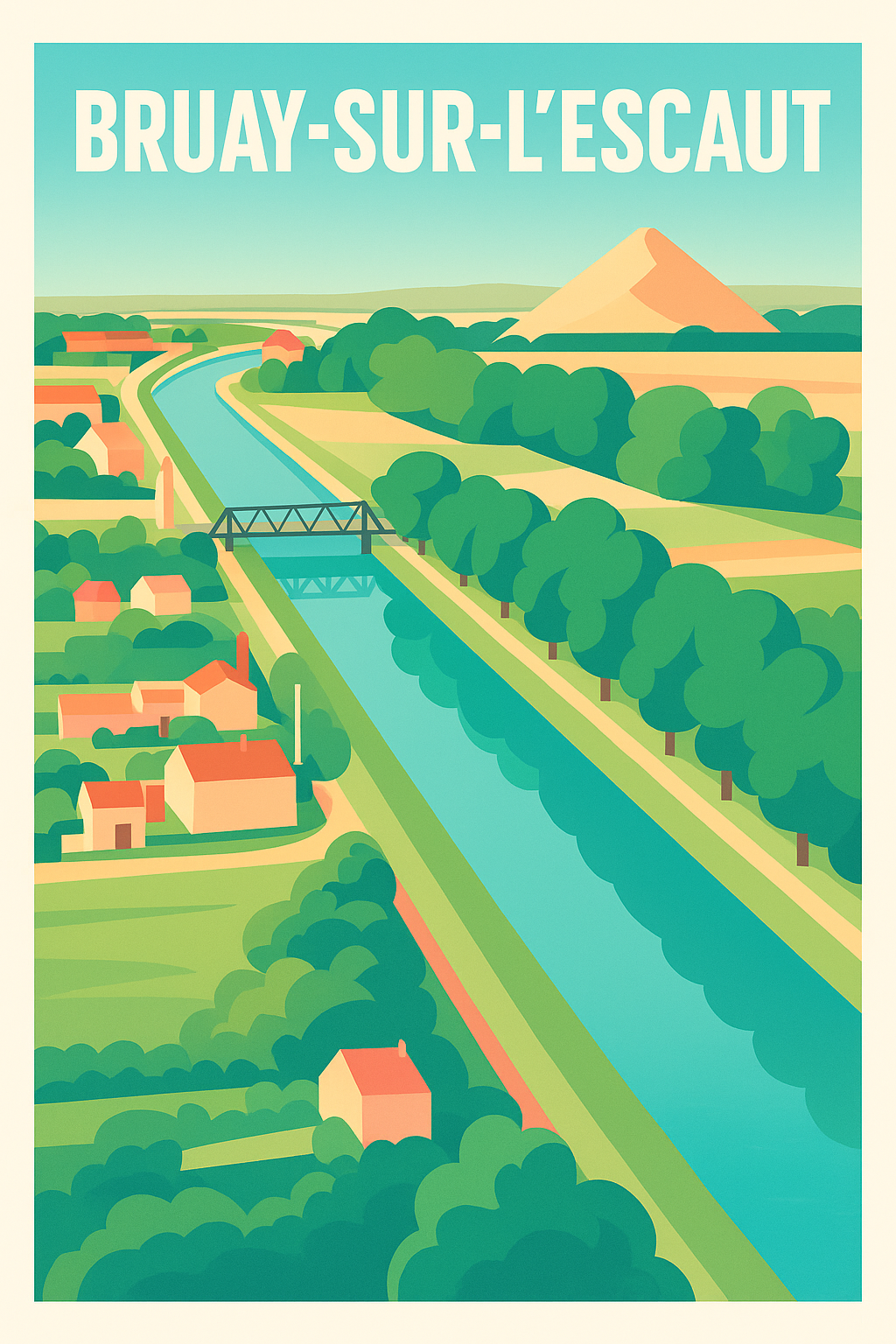 Affiche de Bruay-sur-l'Escaut - Charme bucolique et nature apaisante