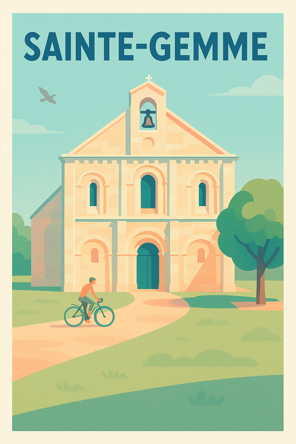 Affiche de Sainte-Gemme - Charme et Sérénité au Cœur du Patrimoine