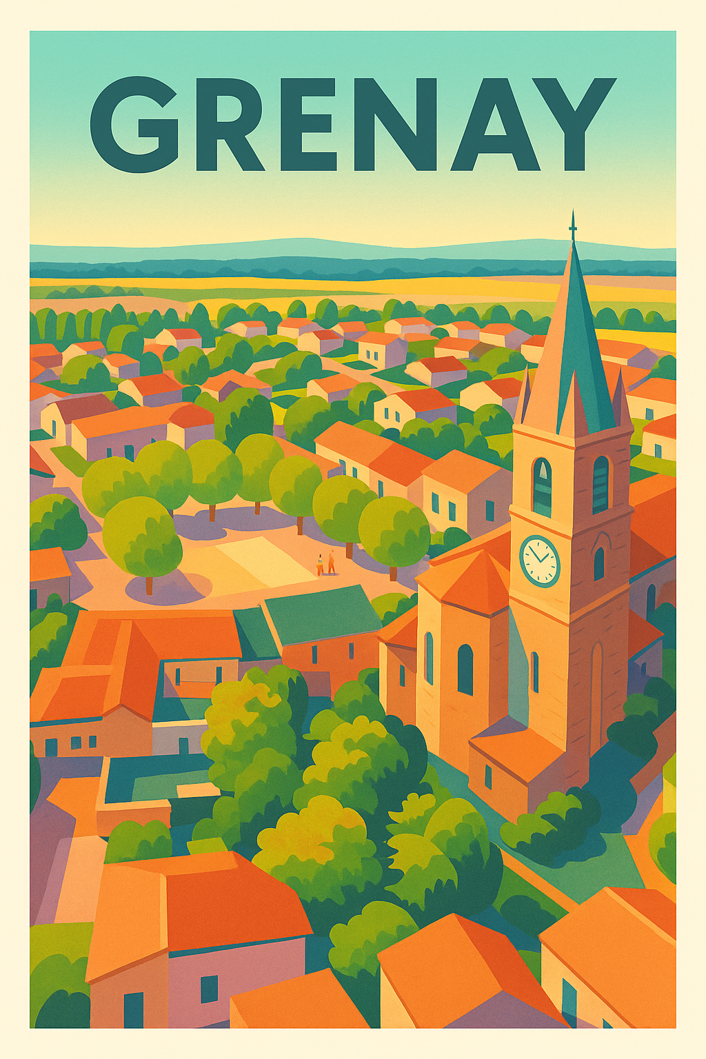 Affiche de Grenay - Charme et Sérénité Provençale