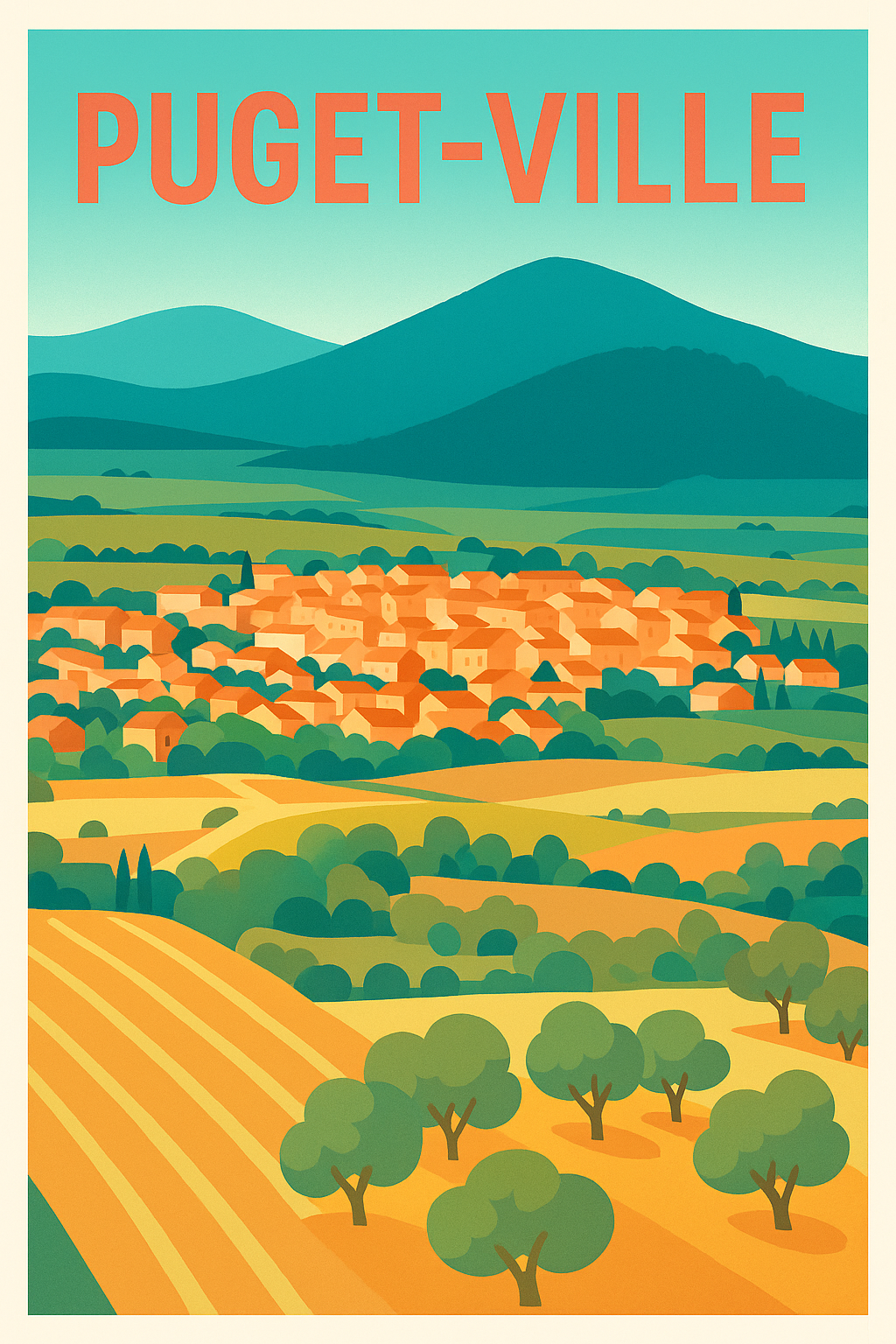 Affiche de Puget-Ville - L'élégance provençale au cœur de la nature